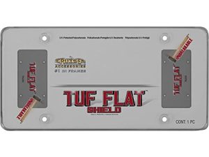 ملحقات كروزر 76200 Tuf Flat Shield إطار لوحة ترخيص ، دخان