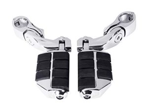 أوتاد الطرق السريعة من TCMT مناسبة لسيارة Harley Softail Sportster Electra Road Glide Road King Street Glide مع واقي المحرك 1.25 بوصة 1 1/4 شريط الطريق السريع Honda Yamaha Suzuki
