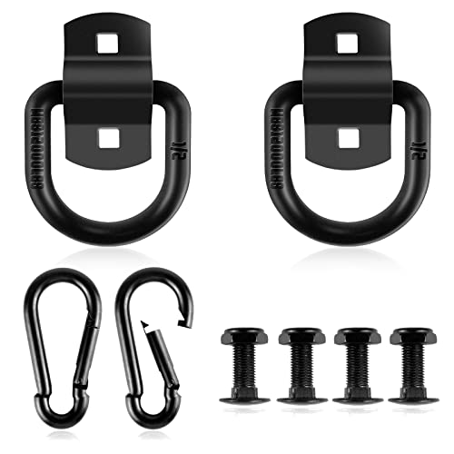 AMURS 1/2 "D Rings Tie Down Anchors Trailer Hooks، Trailer D-Rings، 12000Lbs Capacity Tie Downs with Carabiner، D Rings for Trailers RV، Boats، Cargo Tie Downs، Pickup Truck (2 مجموعات) AMURS 1/2 "D Rings Tie Down Anchors Trailer Hooks، Trailer D-Rings، 12000Lbs Capacity Tie Downs with Carabiner، D Rings for Trailers RV، Boats، Cargo Tie Downs، Pickup Truck (2 مجموعات)