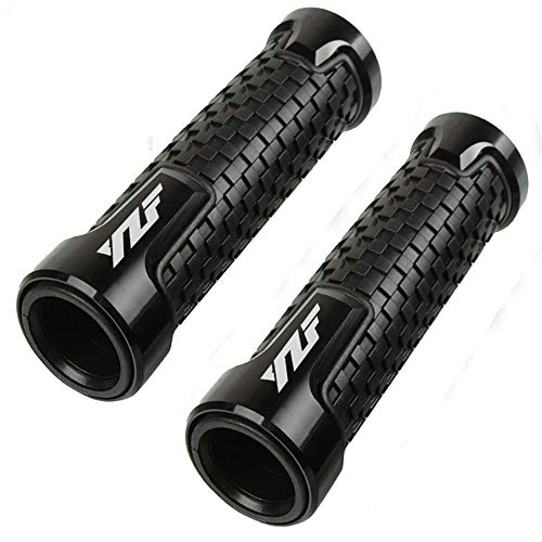 مقابض مقود دراجة نارية غير قابلة للانزلاق مقاس 7/8 "22 مم مقابض مطاطية متوافقة مع YZF 600R R1 98-19 R3 15-19 R6 99-19 R125 08-19 R6S 06-09 R25 14-19 (أسود) مقابض مقود دراجة نارية غير قابلة للانزلاق مقاس 7/8 "22 مم مقابض مطاطية متوافقة مع YZF 600R R1 98-19 R3 15-19 R6 99-19 R125 08-19 R6S 06-09 R25 14-19 (أسود)
