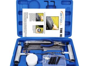 مجموعة أدوات إصلاح إطارات BETOOLL 67Pc للسيارات والدراجات النارية ومركبة النقل المؤتمتة والجيب والشاحنات والجرارات لإصلاح ثقب الإطارات المسطحة [استرداد كامل لأي حالة استياء]