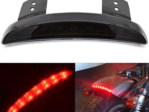 KATUR Smoke Chopped Fender Edge Motorcycle 8 LED RED Stop تشغيل الفرامل الخلفية الذيل ضوء متوافق مع Harley Sportster XL 883N 1200N XL1200V XL1200X