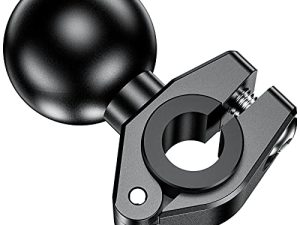 BRCOVAN من سبائك الألومنيوم 1 بوصة قاعدة تثبيت كروية للقضبان بقطر 0.39 بوصة إلى 0.63 بوصة ، متوافقة مع RAM Mounts B مقاس 1 بوصة ذراع مقبس كروي وحامل تثبيت على الهاتف للدراجة النارية