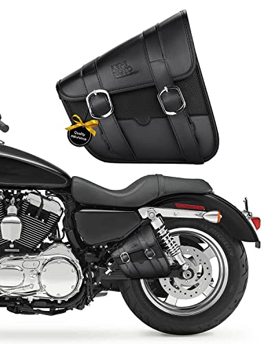 حقيبة KEMIMOTO للدراجات النارية Swingarm ، حقيبة أدوات جانبية للجلد الصناعي Sportster Street rebel 300500 حقيبة KEMIMOTO للدراجات النارية Swingarm ، حقيبة أدوات جانبية للجلد الصناعي Sportster Street rebel 300500