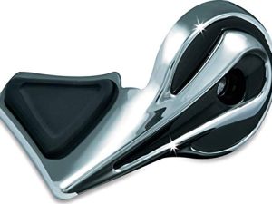Kuryakyn 6354 ملحق مقود الدراجة النارية: Kinetic Throttle Boss ، Kuryakyn Kinetic Grips ، كروم ، عبوة من 1