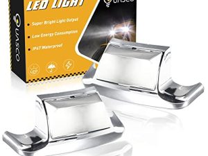 مصابيح رفرف أمامي وخلفي من QUASCO ، مصباح خلفي لفرامل رفرف LED متوافق مع Harley Electra Glide Road King Softail Heritage Touring - عدسة كروم