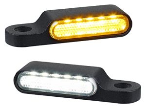 NTHREEAUTO المقود LED لإشارات الانعطاف للدراجات النارية الصغيرة وميض أمامي للجري متوافق مع Harley Sportster Dyna Honda Shadow Kawasaki Vulcan Yamaha V-Star Road Star