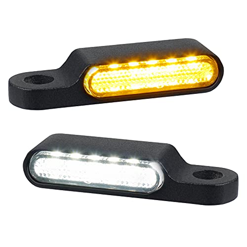 NTHREEAUTO المقود LED لإشارات الانعطاف للدراجات النارية الصغيرة وميض أمامي للجري متوافق مع Harley Sportster Dyna Honda Shadow Kawasaki Vulcan Yamaha V-Star Road Star NTHREEAUTO المقود LED لإشارات الانعطاف للدراجات النارية الصغيرة وميض أمامي للجري متوافق مع Harley Sportster Dyna Honda Shadow Kawasaki Vulcan Yamaha V-Star Road Star