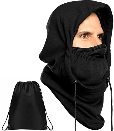 GearTOP Balaclava Best Full Face Premium Ski Mask ، مسخن الرقبة للدراجات النارية وركوب الدراجات (OSFM ، أسود / صوف) GearTOP Balaclava Best Full Face Premium Ski Mask ، مسخن الرقبة للدراجات النارية وركوب الدراجات (OSFM ، أسود / صوف)