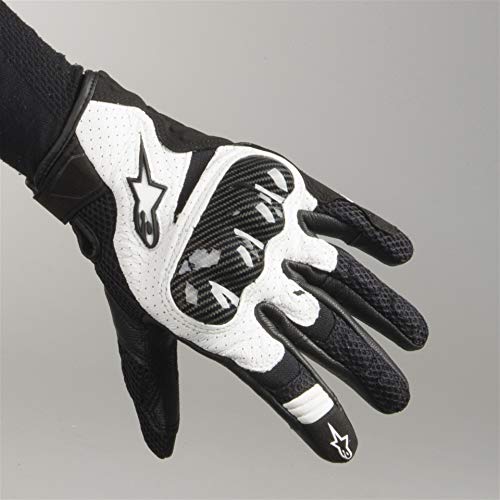 أسود / أبيض Sz 3XL Alpinestars SMX-1 Air V2 قفاز دراجة نارية من الجلد أسود / أبيض Sz 3XL Alpinestars SMX-1 Air V2 قفاز دراجة نارية من الجلد