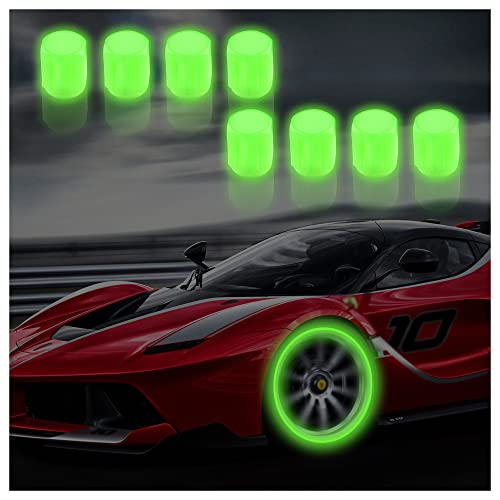 KIFIDAN Luminous Valve Wheel Cover Tire Valve Stem للسيارة ، غطاء هوائي فلورسنت ، غطاء جذع عجلة السيارة المضيء للسيارة ، SUV ، دراجة نارية ، شاحنة ، مركبة كهربائية (8 عبوات) (أخضر) KIFIDAN Luminous Valve Wheel Cover Tire Valve Stem للسيارة ، غطاء هوائي فلورسنت ، غطاء جذع عجلة السيارة المضيء للسيارة ، SUV ، دراجة نارية ، شاحنة ، مركبة كهربائية (8 عبوات) (أخضر)