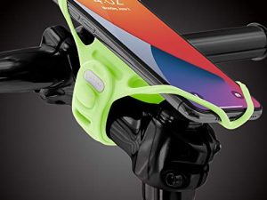 Bone】 Bike Tie Pro 4 حامل الهاتف للدراجة للتثبيت على الجذع 4.7 "-7.2" للهواتف المحمولة ، حامل هاتف فائق الخفة للدراجة النارية ، مصمم لإكسسوارات دراجات الطريق - مضيئة