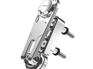 Rokform - حامل تثبيت للهاتف الخلوي للدراجات النارية ، حامل هاتف Clutch Perch يناسب معظم Harley's ، ويؤمن الهاتف من خلال حامل قفل Twist Twist وحامل مغناطيسي مدمج (ألمنيوم مصقول)