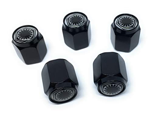 STARLEJEL First Order Galactic Empire Valve Stem Caps (5 Pack) | مقاوم للأتربة ، مع مانع تسرب مطاطي خارجي ، في جميع الأحوال الجوية ، أغطية حماية عالمية مانعة للتسرب من الهواء لشاحنات سيارات الدفع الرباعي (أسود) STARLEJEL First Order Galactic Empire Valve Stem Caps (5 Pack) | مقاوم للأتربة ، مع مانع تسرب مطاطي خارجي ، في جميع الأحوال الجوية ، أغطية حماية عالمية مانعة للتسرب من الهواء لشاحنات سيارات الدفع الرباعي (أسود)