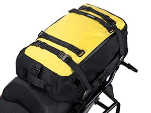 Rhinowalk Motor Pannier Bag 10/20/30L متعدد الوظائف مقاوم للماء الرف الخلفي حقيبة مقعد الدراجة النارية ، أصفر 30L