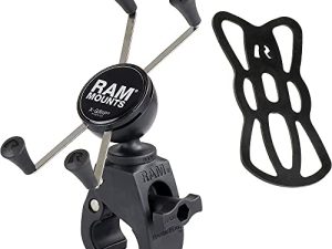 RAM MOUNTS X-Grip كبير حامل الهاتف مع RAM Snap-Link Tough-Claw RAM-HOL-UN10-400U للدراجات النارية ، ATV / UTV ، الدراجة