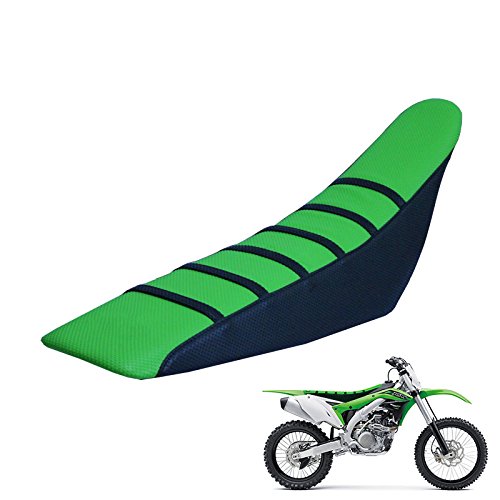 غطاء مقعد مطاطي عالمي للدراجة النارية من الفينيل لـ KLR650 KX450F KX250F KX65 KLX110L KX85 دراجة الترابية Enduro Green غطاء مقعد مطاطي عالمي للدراجة النارية من الفينيل لـ KLR650 KX450F KX250F KX65 KLX110L KX85 دراجة الترابية Enduro Green