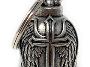 Cross Wing Motorcycle Biker Bell Accessory أو Key Chain من أجل الحظ