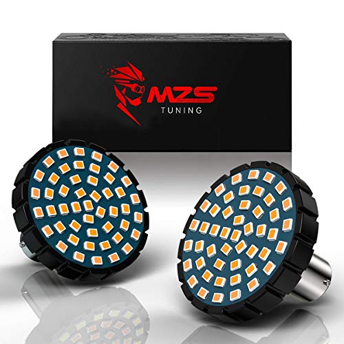MZS 2 "العنبر 1156 لمبة إشارة الانعطاف الخلفية LED مع 2835 رقائق على شكل رصاصة مجموعة إضاءة الكل في واحد متوافقة مع معظم الدراجات النارية العائلية (حزمة من 2) MZS 2 "العنبر 1156 لمبة إشارة الانعطاف الخلفية LED مع 2835 رقائق على شكل رصاصة مجموعة إضاءة الكل في واحد متوافقة مع معظم الدراجات النارية العائلية (حزمة من 2)