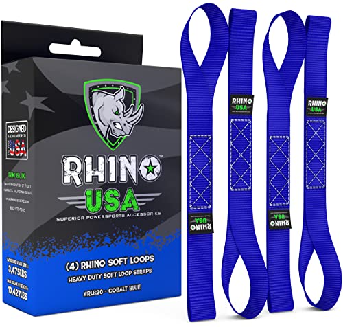 أحزمة ربط الدراجة النارية Rhino USA Soft Loop (4PK) - 10.427 رطل أقصى قوة كسر 1.7 بوصة × 17 بوصة للاستخدام مع حزام السقاطة أحزمة ربط الدراجة النارية Rhino USA Soft Loop (4PK) - 10.427 رطل أقصى قوة كسر 1.7 بوصة × 17 بوصة للاستخدام مع حزام السقاطة