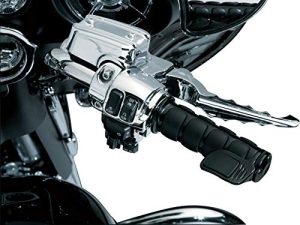 Kuryakyn 6318 Premium ISO Contoured Throttle Boss للدراجات النارية المقود ملحق: مقاس عالمي ، الجانب الأيمن فقط ، أسود لامع ، عبوة من 1 ، متوسط
