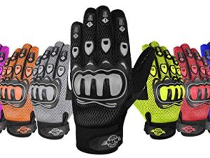 قفازات ALPHA CYCLE GEAR MOTO SPORTS (أسود ، صغير)