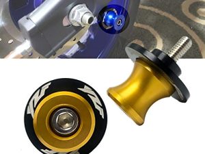 6 مللي متر M6 X 1.5 دراجة نارية سوينغ الذراع المتزلجون بكرات CNC حامل ذراع التأرجح 2 قطعة لـ Yamaha YZF R1 R3 R6 R25 R125 R6S 600R 750R (ذهبي)