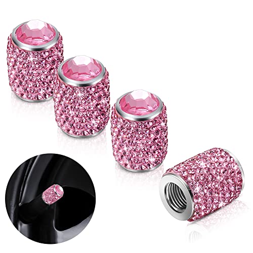 أغطية صمام جذعي للإطارات Bling ، أغطية إطارات كريستالية من حجر الراين اللامع أغطية صمام إطار السيارة العالمية ضد الغبار لشاحنة دراجة نارية SUV للسيارة (وردي) أغطية صمام جذعي للإطارات Bling ، أغطية إطارات كريستالية من حجر الراين اللامع أغطية صمام إطار السيارة العالمية ضد الغبار لشاحنة دراجة نارية SUV للسيارة (وردي)