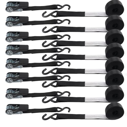 أحزمة ربط سقاطة قياسية XSTRAP 8PK 1 '' x 10 ft - 900 LB Break Strength Cargo Straps للأجهزة المتحركة ، معدات الحديقة ، دراجة نارية (أسود) أحزمة ربط سقاطة قياسية XSTRAP 8PK 1 '' x 10 ft - 900 LB Break Strength Cargo Straps للأجهزة المتحركة ، معدات الحديقة ، دراجة نارية (أسود)