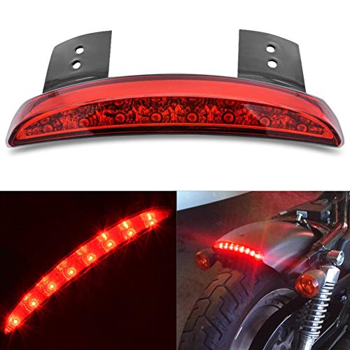 KATUR للدراجات النارية 8 LED Stop المفرومة حافة الحاجز تشغيل الفرامل الخلفية الذيل ضوء متوافق مع Harley Sportster XL 883N 1200N XL1200V XL1200X الضوء الأحمر KATUR للدراجات النارية 8 LED Stop المفرومة حافة الحاجز تشغيل الفرامل الخلفية الذيل ضوء متوافق مع Harley Sportster XL 883N 1200N XL1200V XL1200X الضوء الأحمر