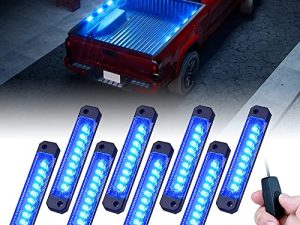 أطقم إضاءة السرير Xprite Blue Truck Pickup ، 72 LED Rock Lighting Access w / On | Off Switch ، Universal for Footwells ، أضواء السكك الحديدية للشحن ، UTV ATV ، لوحات الجري تحت الوهج للسيارات ، عربة الجولف ، دراجة نارية