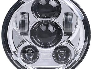 Lusgwufad 5-3 / 4 5.75 بوصة LED للدراجات النارية المصباح متوافق مع Harley Davidson Sportster Dyna Low Rider Street Bob lron 883 1200 Softail Wide Glide Triple Headlamp