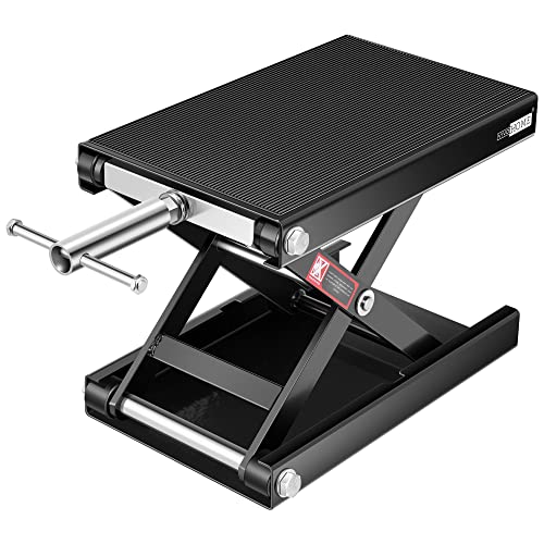 VIVOHOME Steel Motorcycle ATV Wide Deck Scissor Lift Jack Crank Hoist Stand 1100 lbs Black VIVOHOME Steel Motorcycle ATV Wide Deck Scissor Lift Jack Crank Hoist Stand 1100 lbs Black