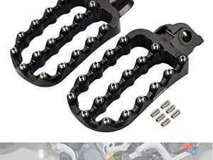 NICECNC Rally Style Wide Rider Footpeg دواسات دواسات القدم المتوافقة مع KTM 790890 Adventure / R ، 690 Enduro R / SMC R ، 950990 1050 1090 1190 1290 Adventure / R / S / T ، الألومنيوم الأسود ، انظر الإعداد
