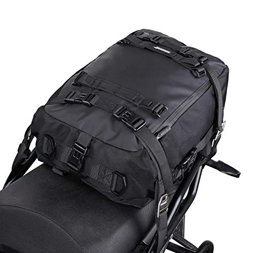 Rhinowalk Motor Pannier Bag 10/20/30L متعددة الوظائف مقاوم للماء الرف الخلفي حقيبة مقعد الدراجة النارية ، أسود 20L Rhinowalk Motor Pannier Bag 10/20/30L متعددة الوظائف مقاوم للماء الرف الخلفي حقيبة مقعد الدراجة النارية ، أسود 20L