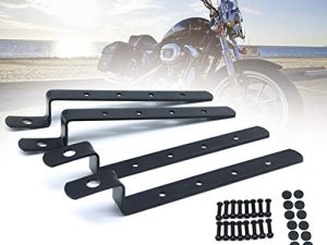 HONGPA Universal Motorcycle Saddle Bags أقواس أقواس جذع صلبة أقواس تثبيت أكياس سرج