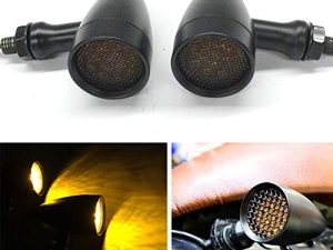 قطعة أسود 15 LED دراجة نارية وقف الفرامل تشغيل بدوره إشارة مؤشر كهرماني ل هارلي هوندا تشوبر (أسود مع صافي كهرماني ضوء)