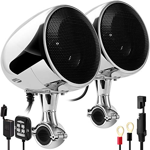 GoHawk AN4 Gen.3 الكل في واحد مكبر صوت مدمج 4 "كامل المدى مقاوم للماء بلوتوث للدراجات النارية مكبرات صوت ستيريو نظام مضخم الصوت مع AUX ل 1 إلى 1-1 / 4 بار Harley ATV RZR 4 Wheeler GoHawk AN4 Gen.3 الكل في واحد مكبر صوت مدمج 4 "كامل المدى مقاوم للماء بلوتوث للدراجات النارية مكبرات صوت ستيريو نظام مضخم الصوت مع AUX ل 1 إلى 1-1 / 4 بار Harley ATV RZR 4 Wheeler