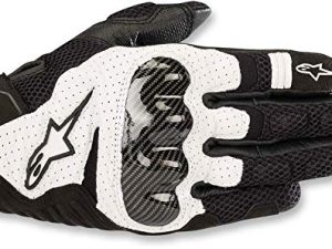 قفاز Alpinestars الرجالي SMX-1 Air v2 لركوب الدراجات النارية - SMX-1 Air v2 Motorcycle Riding Glove Large Black / White