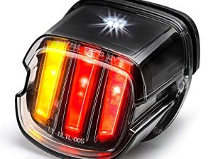 مصباح LED خلفي [تصميم مخلب النسر] معتمد من DOT مع مصباح تشغيل الفرامل إشارة انعطاف يسار ويمين متوافقة مع Harley Sportster Dyna Softail Touring Road Glide Road King ، 1 قطعة