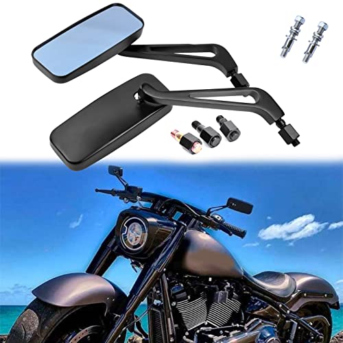 مرايا الرؤية الجانبية السوداء للدراجات النارية لسيارة Harley Davidson Sportster 883 1200 Street Glide مرايا الرؤية الجانبية السوداء للدراجات النارية لسيارة Harley Davidson Sportster 883 1200 Street Glide