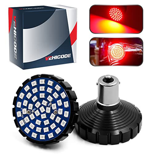 VaiCode 1156 Harley LED مجموعة مصابيح إشارة الانعطاف الخلفية (أحمر) - ساطع 7506 1141 93 P21W BA15S استبدال جهة اتصال واحدة لدراجة نارية Harley Davidson Softail Bullet Style Blinker Lamp (2 Pack) VaiCode 1156 Harley LED مجموعة مصابيح إشارة الانعطاف الخلفية (أحمر) - ساطع 7506 1141 93 P21W BA15S استبدال جهة اتصال واحدة لدراجة نارية Harley Davidson Softail Bullet Style Blinker Lamp (2 Pack)