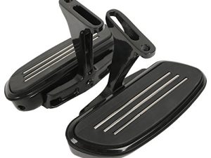 XMT MOTO Passenger Footboard and Mount Kit يناسب موديلات Touring 1993 لاحقًا ، أسود