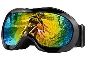 JAMIEWIN ATV Goggles دراجة نارية الترابية دراجة الأشعة فوق البنفسجية حماية التزلج على الطرق الوعرة زجاج سباق للأطفال