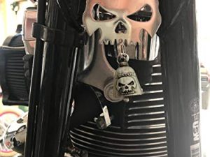 Kustom Cycle Parts Universal الفولاذ المقاوم للصدأ شماعات جرس الجمجمة - يتضمن الترباس والحلقة (الجرس غير مدرج). يناسب جميع دراجات هارلي ديفيدسون النارية والمزيد! صنع بفخر في الولايات المتحدة الأمريكية!