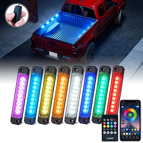 Xprite RGB Truck Bed Bluetooth Light Kits ، 72 LED Pickup Cargo Rock Neon Lighting Access w / Wireless Remote & On | Off Switch ، Universal للقدم الداخلية UTV ATV Cars Underglow Running Boards Xprite RGB Truck Bed Bluetooth Light Kits ، 72 LED Pickup Cargo Rock Neon Lighting Access w / Wireless Remote & On | Off Switch ، Universal للقدم الداخلية UTV ATV Cars Underglow Running Boards