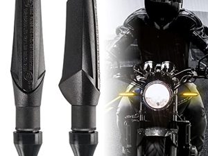 evermotor 2 قطع العالمي البسيطة LED للدراجات النارية أضواء بدوره إشارات تشغيل مؤشرات الضوء E-MARK يتدفق بدوره إشارة أضواء مقاوم للماء IP67