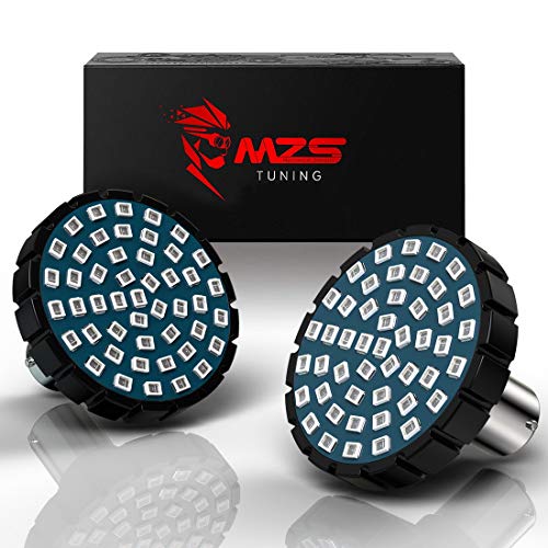 MZS 2 "الأحمر 1157 لمبة LED بإشارة الانعطاف مع 2835 رقائق على شكل رصاصة مجموعة مصابيح الجري الكل في واحد أمامي أو خلفي متوافق مع معظم الدراجات النارية العائلية (حزمة من 2) MZS 2 "الأحمر 1157 لمبة LED بإشارة الانعطاف مع 2835 رقائق على شكل رصاصة مجموعة مصابيح الجري الكل في واحد أمامي أو خلفي متوافق مع معظم الدراجات النارية العائلية (حزمة من 2)