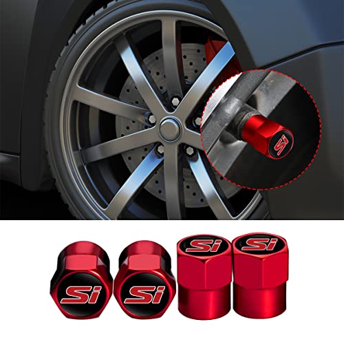 POKHDYE Fit Civic si Valve Stem Caps 4PCS غطاء جذع الإطارات للسيارات ، سيارات الدفع الرباعي ، الدراجة ، الشاحنات والدراجات النارية لملحقات Civic Si (FitSi Red) (P1) POKHDYE Fit Civic si Valve Stem Caps 4PCS غطاء جذع الإطارات للسيارات ، سيارات الدفع الرباعي ، الدراجة ، الشاحنات والدراجات النارية لملحقات Civic Si (FitSi Red) (P1)