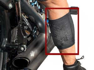 BurnJacket ماسورة العادم للدراجات النارية حرق كم واقي للساق